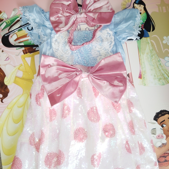 Pink and Blue Kids Costume with Bow - Picture 1 of 7